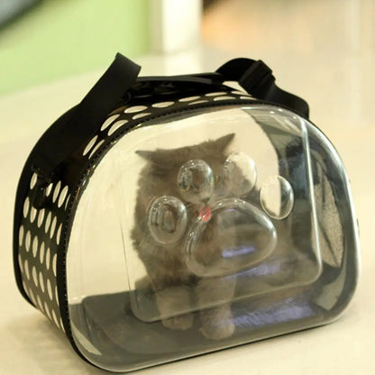 Cat Carrier Bag Outdoor Pet Shoulder bag Pet Dogs Cats Portable Foldable Transparent Handbag Carrier Shoulder Travel Bag Carrier