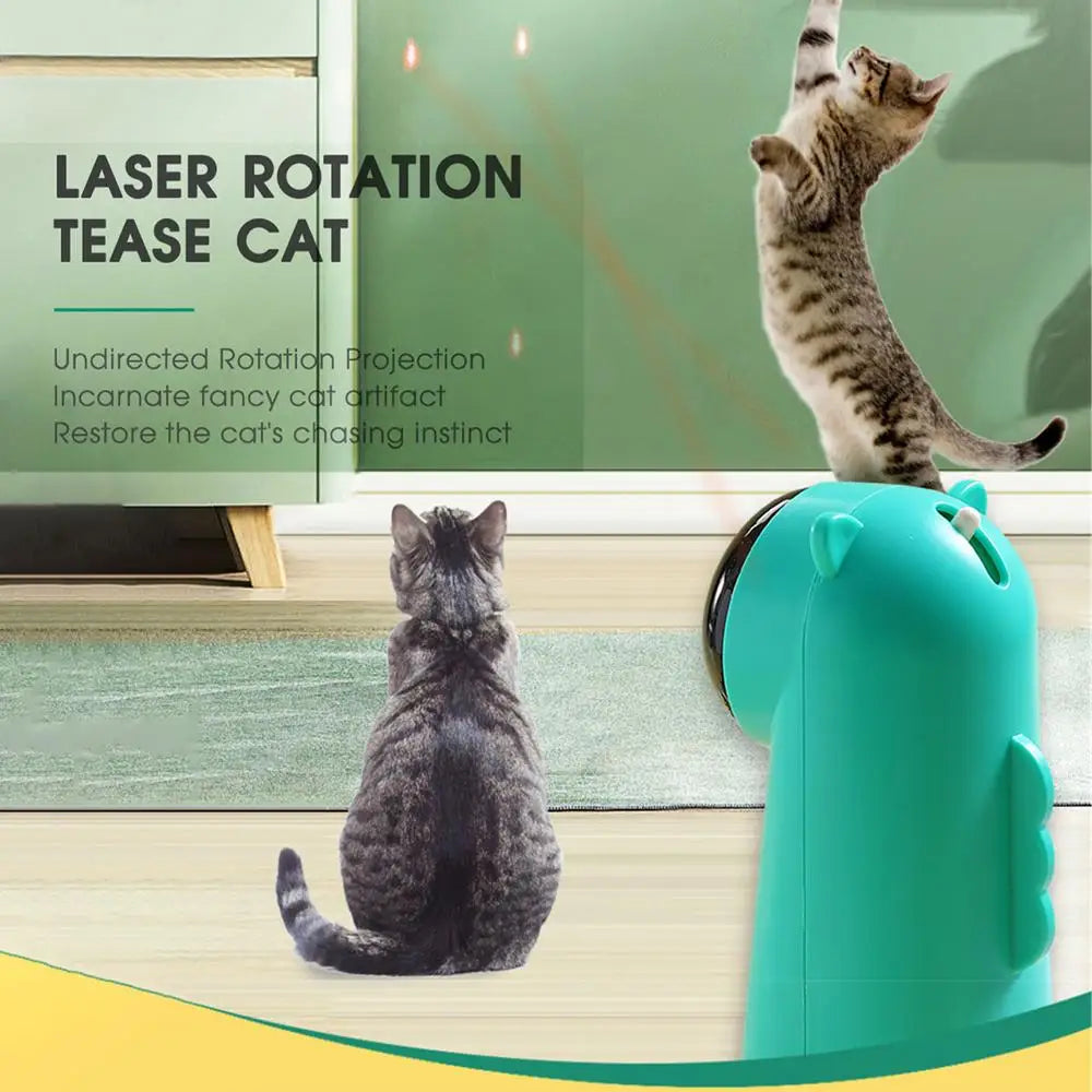 Automatic Cat Teaser LED Red Laser Indoor Cat Cat Pet Toy Smart Tease Pet Laser Teaser Interactive Light Cat Toy Pet Exercise