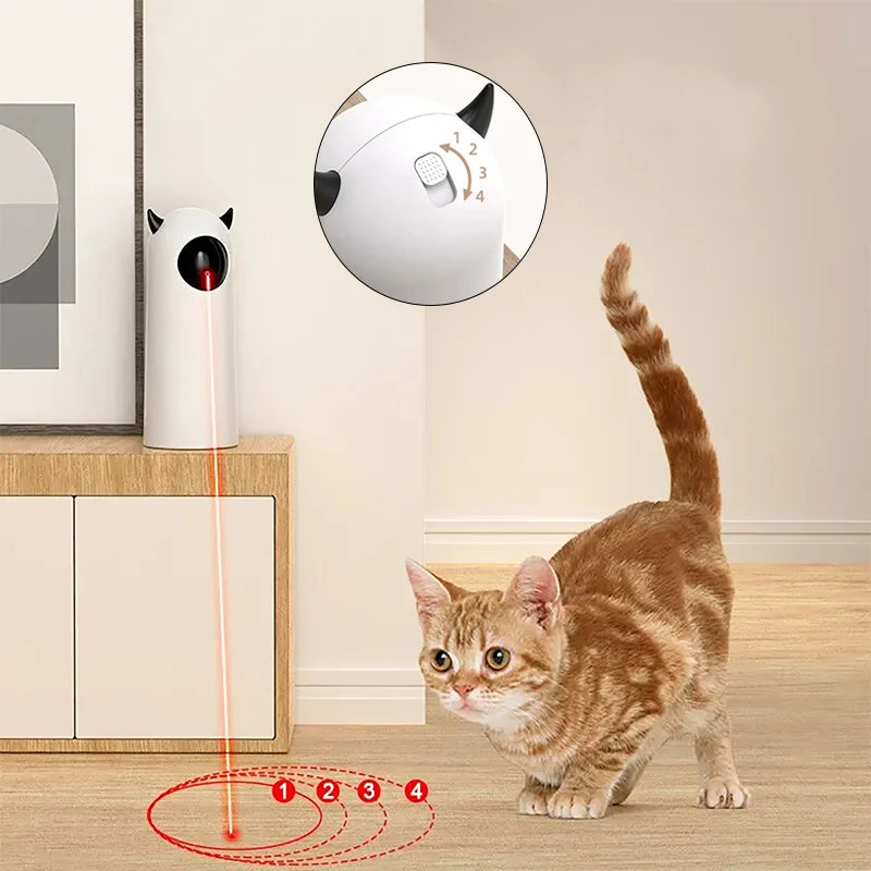 Automatic Cat Toys Interactive Smart Teasing Pet LED Laser Indoor Cat Toy Accessories Handheld Electronic Cat Toy For Dog